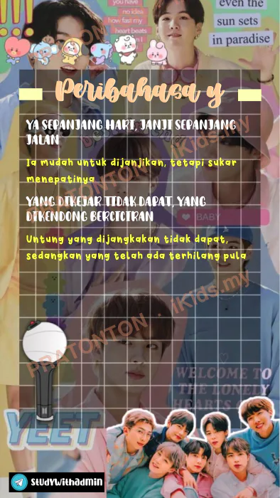 Pratonton muka 1 lembaran YA SEPANJANG HARI, JANJI SEPANJANG — Bahasa Melayu Tahun 1