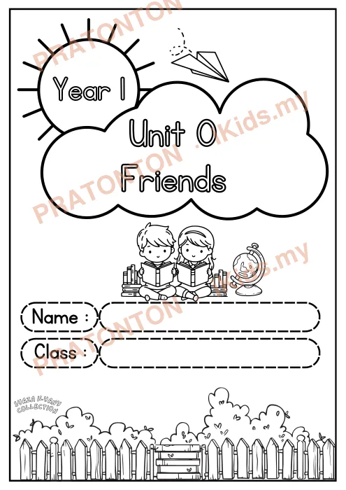 Pratonton muka 1 lembaran Year 1 — Bahasa Inggeris Tahun 1