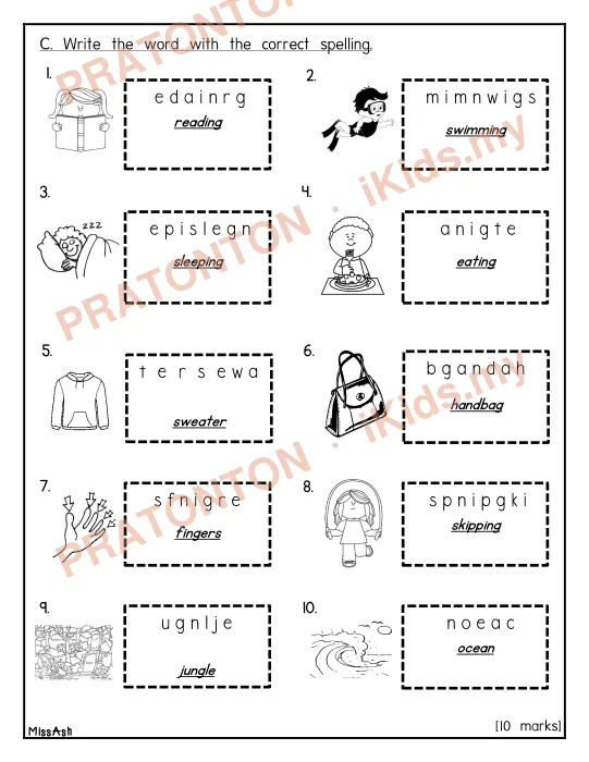 Pratonton muka 3 lembaran YEAR 2 PKSR 2 2018 — Bahasa Inggeris Tahun 2