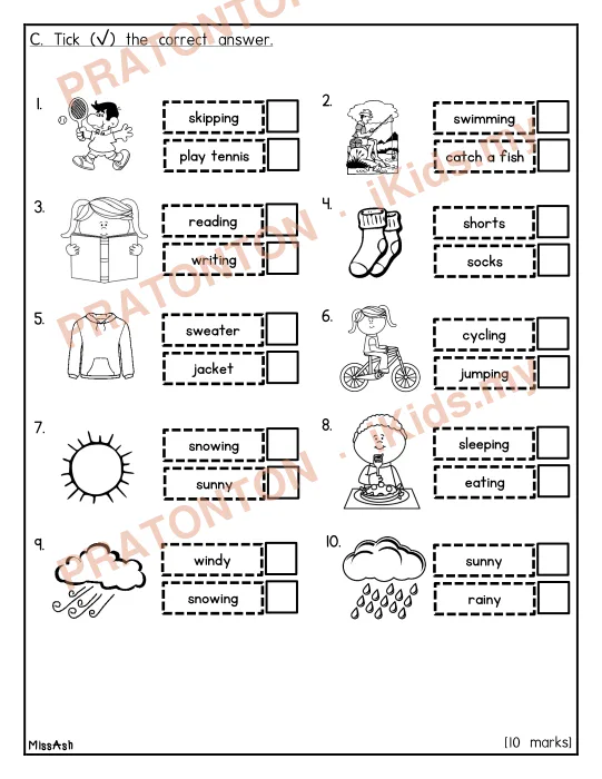 Pratonton muka 3 lembaran YEAR 2 PKSR 2 2018 — Bahasa Inggeris Tahun 2
