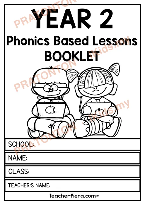 Pratonton muka 1 lembaran YEAR 2 — Bahasa Inggeris Tahun 2